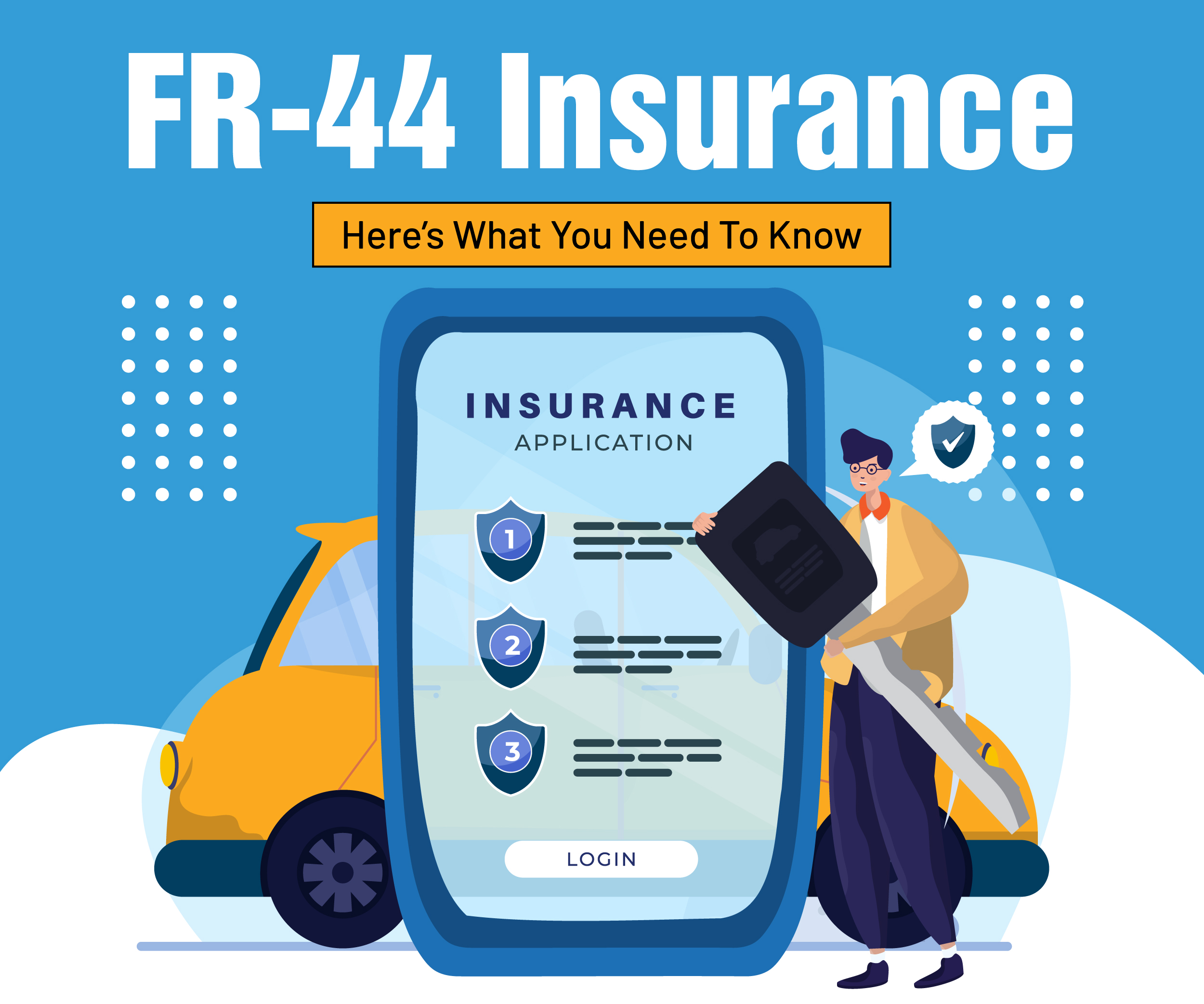 An infographic describing FR-44 insurance.