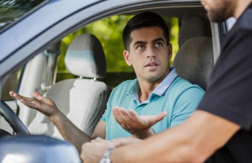 Man getting a ticket for DUI will need to get FR-44 insurance in Florida or Virginia.